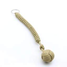 Emergency Escape Parachute Rope Woven Steel Ball Self-defense Ball Hand Woven Multifunctional Parachute Rope Woven Keychain