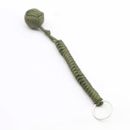 Emergency Escape Parachute Rope Woven Steel Ball Self-defense Ball Hand Woven Multifunctional Parachute Rope Woven Keychain