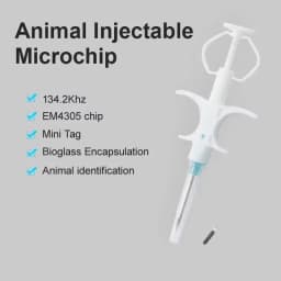 100pcs/Pack Pet EM4305 Microchip 134.2KHz FDX-B Animal ID Chip Animal Microchip Syringe International Standard