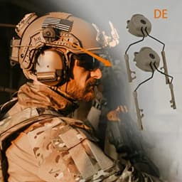 1 Pairs Tactical Headset Bracket Fast Ops Core Helmet ARC Rail Adapter Set For Comtac II Noise Cancelling Headset