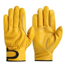 Work Gloves Cowhide Leather Workers Work Welding Safety Protection Garden Sports Motorcycle Driver Wear-resistant Gloves