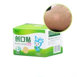 100Pcs Round First Aid Waterproof Healing Wounds Adhesive Bandage Band Aid Wound Plaster Sterile Hemostasis Stickers