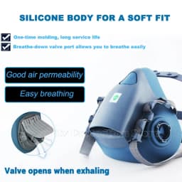 7502 2091 2135 P100 Industry Work Mask 7 In 1 Suit Paint Dust Mask Respirator Spray Dust Respirator Filters for 3m 7502 Mask