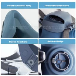 7502 2091 2135 P100 Industry Work Mask 7 In 1 Suit Paint Dust Mask Respirator Spray Dust Respirator Filters for 3m 7502 Mask