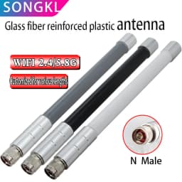 2.4G/ 5.8g Dual-band Route OMNI High-gain Antenna N Male 5G R AP Base Station WIFI Outdoor Waterproof Glass Fiber Antenna