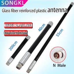 2.4G/ 5.8g Dual-band Route OMNI High-gain Antenna N Male 5G R AP Base Station WIFI Outdoor Waterproof Glass Fiber Antenna