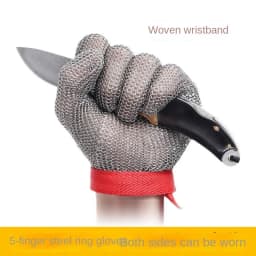 1PCS Stainless Steel Glove Cut Resistant Glove 304 Resistant Stainless Steel Wire Metal Mesh Kitchen Butcher Cut-Resistant