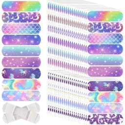 10pcs PE Waterproof Breathable Cartoon Band Aid for Children Cute Cartoon Sticker Plaster Color Elastic Bandage