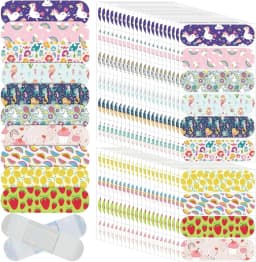 10pcs PE Waterproof Breathable Cartoon Band Aid for Children Cute Cartoon Sticker Plaster Color Elastic Bandage