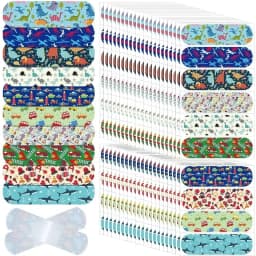 10pcs PE Waterproof Breathable Cartoon Band Aid for Children Cute Cartoon Sticker Plaster Color Elastic Bandage