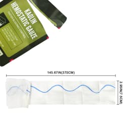 Hemostatic Kaolin Gauze Combat Emergency Trauma Z-Fold Soluble For Ifak Tactical First Aid Kit Wound Dressing