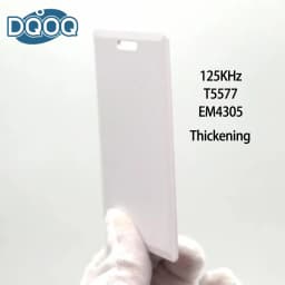 5Pcs RFID Clamshell Proximity H-ID Thick Card, Pure White Card, HID PROX II, T5577, 125Khz