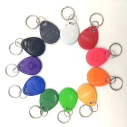 100pcs Waterproof 125KHz RFID Key Proximity RFID Tag Card Keyfob Fob Access Control Smart Card Color ID Keychain Read Only