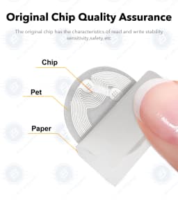 Ntag215 Self-adhesive NFC Lable Tag Sticker 13.56MHz ISO14443A White Universal 215 RFID Phone Available Adhesive Label