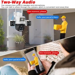Smart WIFI Surveillance Camera 20MP Multi Lens Camera 20X Zoom PTZ Smart Home AI Human Tracking 360 Wireless Outdoor CCTV Camera