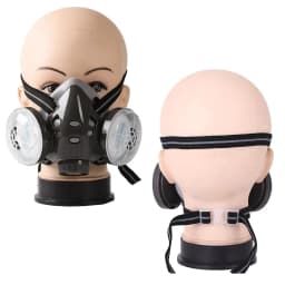 New Respirator Reusable Half Face Dust Dual Filter Dust-proof Mask Safety Work Filter For Work Safety Carpenter Daily Protection