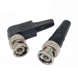 5/10pcs Solderless Bnc Straight Rubber Connectors Or Bnc 90 Degree Bent Rubber Wiring Male Q9 Surveillance Camera Plugs