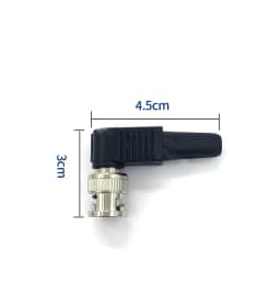5/10pcs Solderless Bnc Straight Rubber Connectors Or Bnc 90 Degree Bent Rubber Wiring Male Q9 Surveillance Camera Plugs
