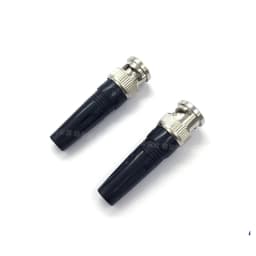5/10pcs Solderless Bnc Straight Rubber Connectors Or Bnc 90 Degree Bent Rubber Wiring Male Q9 Surveillance Camera Plugs