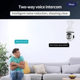 8MP 4K WiFi Home Light Bulb Camera Spotlight E27 Light Bulb Camera 360 degree Panoramic IP Camera Ai Motion Detection Security