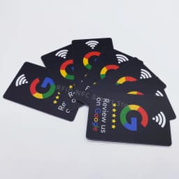 5pcs Google Reviews NFC Cards Boost Your Reviews PVC Material Durable