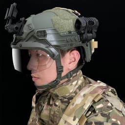 FAST Tactical Riot Helmet ABS 4-Point Suspension Adjustable Head Circumference for Military CS Airsoft Outdoor Protection
