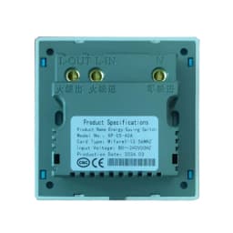 RFID Hotel Energy Saving Switch High Frequency 13.56M IC Card 80-240V Wide Voltage 40A 15s Power Off Delay Support 110/127/220V