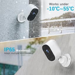 XVIM 1080P Solar Security Camera Wireless WiFi 2K Solar Battery Powered Camera HD Home Surveillance Protection