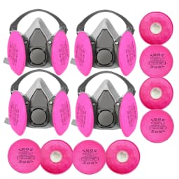 6200 2097 Filter Goggles Half Face Reusable Respirator Mask Epoxy Dust Paint Organic Vapor Welding Wooding