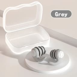 Silicone Noise Cancelling Earplugs Noise Filter Sleep Swimming Waterproof Three Layer Mute Earplugs