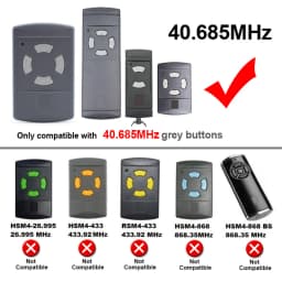 40 685 MHz HSE2 HSE4 HSM4 HSM2 HS2 HS4 Garage Remote Control Duplicator for 40MHz Gate Door Opener Transmitter