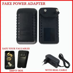 Black Fake Charger Sight Container Hiding Spot Hidden Storage Compartment Power Adapter Secret Home Diversion Stash Can Safe