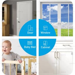 Ewelink Zigbee Door Sensor Wireless Magnetic Window Open Closed Alarm Detector Works With Zigbee2MQTT Alexa Google Need Gateway