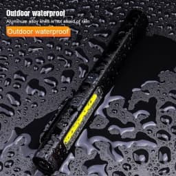 Portable Pen Clip Self-defense Flash Flashlight With Magnet Rechargeable TorchLight 365nm UV Flashlight Patrol Inspection