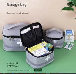 Portable First Aid Kit Medicine Storage Bag Outdoor Rescue Bag Household Children's Large Capacity Medical Kit Storage Organize