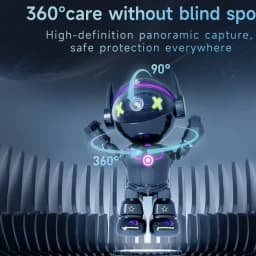 5MP PTZ WIFI IP Camera Wireless Home Security Robot Camera 360° Two Way Audio Auto Tracking Invisible Lens Indoor Baby Monitor