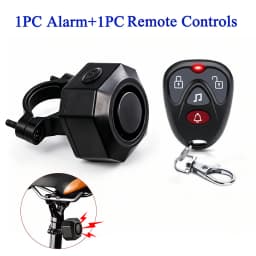 Awapow Bicycle Alarm Remote Control Bike Anti Theft Vibration Alarm 110dB Motorcycle Bicycle Detector USB Rechargeable