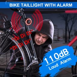 Awapow Bicycle Alarm Remote Control Bike Anti Theft Vibration Alarm 110dB Motorcycle Bicycle Detector USB Rechargeable