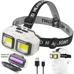 Powerful LED Induction Headlamp 4 Lighting Modes Type-C Charge Head Flashlight Outdoor Waterproof Camping Fishing Headlight