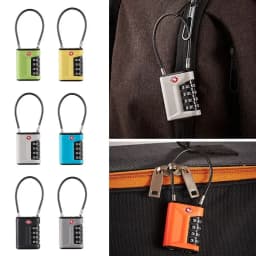 Portable Padlock 4 Dial Digit Combination Lock TSA Customs Lock Anti-theft Lock Safely Code Lock Luggage Lock Protect Security