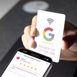 Reusable Nfc For Google Comment Review Tap Cards 13.56mhz Google Nfc Tag All Phones Compatible Smart Business Reviews Card