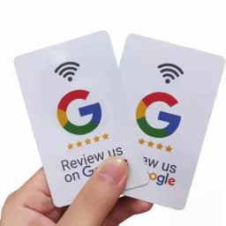 Reusable Nfc For Google Comment Review Tap Cards 13.56mhz Google Nfc Tag All Phones Compatible Smart Business Reviews Card