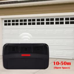 Universal Remote Control Multifrequency 287MHz-868MHz Garage Door Opener Gate Control 3 Buttons Includes Car Sun Visor Clip