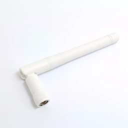 JIENUO CCTV Camera Accessorie 2.4G White Wireless Antenna External Network Booster WLAN RP-SMA Connector Support Router Wifi Cam