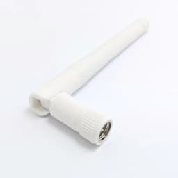 JIENUO CCTV Camera Accessorie 2.4G White Wireless Antenna External Network Booster WLAN RP-SMA Connector Support Router Wifi Cam