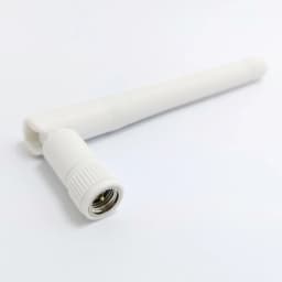 JIENUO CCTV Camera Accessorie 2.4G White Wireless Antenna External Network Booster WLAN RP-SMA Connector Support Router Wifi Cam