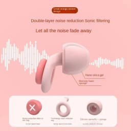 NEW Silicone Earplug Sleep Noise Ear Plug Canceling Noise Reduction Soundproof Anti Soft Slow Rebound Protection Ears Foam