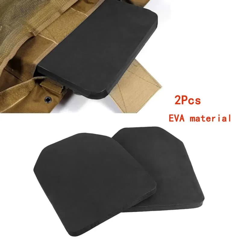 2PCS Airsoft Tactical Vest EVA Plates For Body Armor Carrier Vests Insert Foam SAPI Shock Plate Hunting Paintball CS War Game