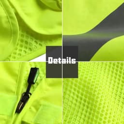 Safety Vest Man Working Clothes Multi Pocket Photography Hiking Fishing Breathable Mesh Hi Vis Work Vest