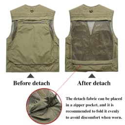 Safety Vest Man Working Clothes Multi Pocket Photography Hiking Fishing Breathable Mesh Hi Vis Work Vest